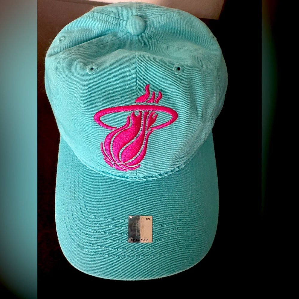 Miami Heat Hat, Teal & Hot Pink